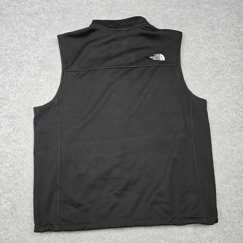 The‎ North Face Vest Mens XL Black Windwall Soft Shell Full Zip Pockets Lined